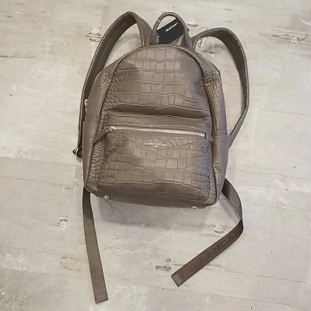 💕LANCASTER PARIS💕 Embossed Crocodile Backpack